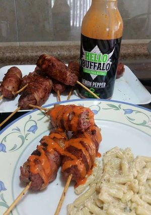 A picture of Ground Beef Skewers.