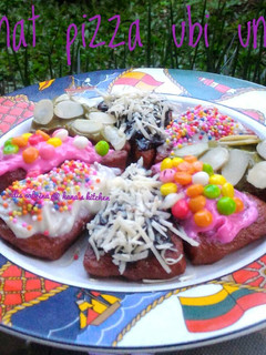 Foto resep Donat pizza ubi ungu