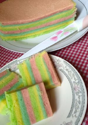 Foto resep Rainbow cake super lembut