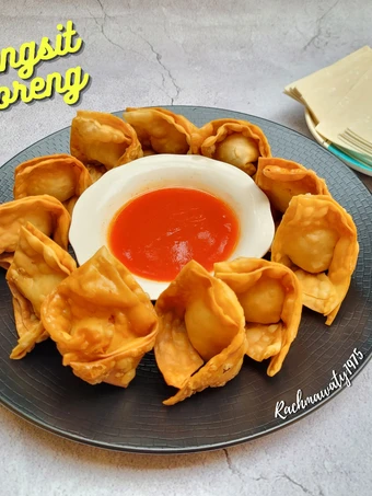 Cara Sederhana Membuat Resep  242. Pangsit Goreng yang Bikin Ngiler, Sempurna