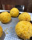 Bombas de papa 💣🥔 rellenas de jamón y queso