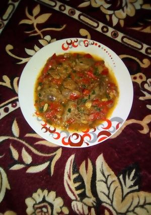 O poză a rețetei Ficăței cu sos și cu legume (nr.-01).