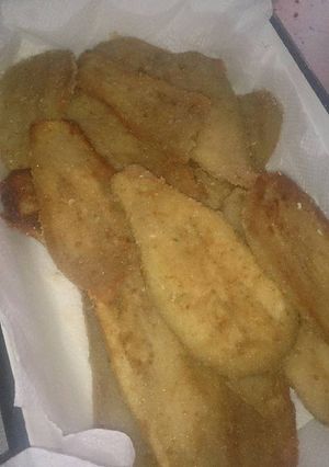 Una foto de Milanesas de berenjenas 🍆🍆🍆