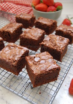 Foto resep Chocolate chip brownies, yummy👌