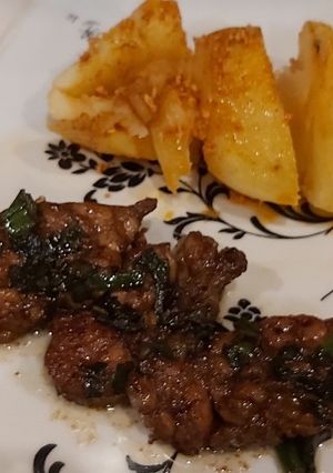 Una foto de Mollejas al verdeo a la planchetta!🤤🤤