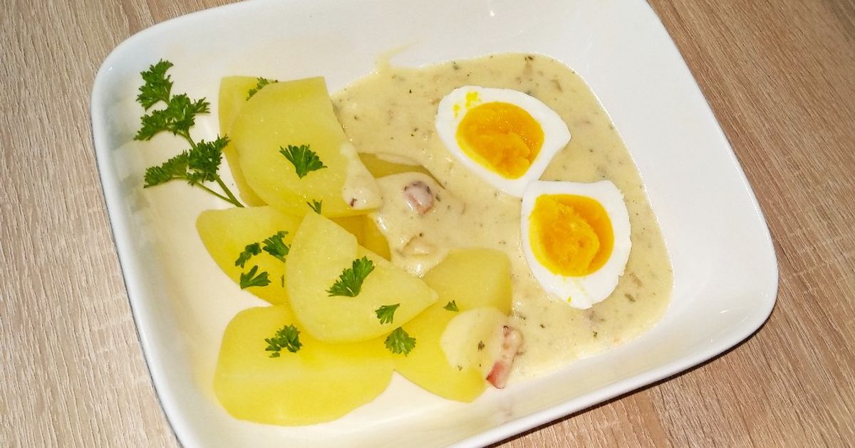 Eier In Senfsauce Mit Petersilienkartoffeln Rezept von Leonella - Cookpad Eier In Senfsauce Mit Petersilienkartoffeln Rezept von Leonella - Cookpad