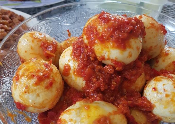 Yuk intip, Resep bikin Telur Balado dijamin sedap