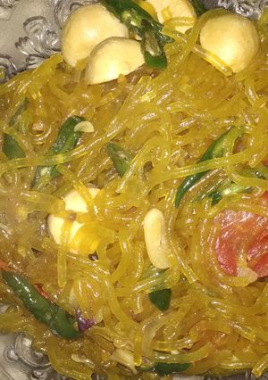 Foto resep Oseng mie glosor & tahu bulat