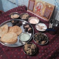 A picture of Navratri  thali.