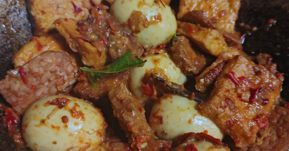 Rendang Telur Tahu Tempe