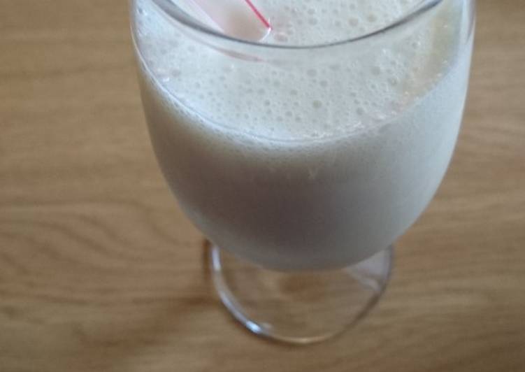 Steps to Prepare Any-night-of-the-week Banana milkshake