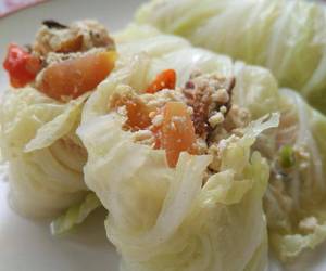 Cara Cepat Sawi Putih  Gulung Isi Tahu OrakArik Yummy Mantul