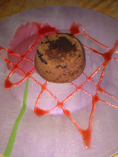 Una foto de Coulant de chocolate