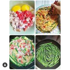 A picture of Pizza sehat kacang panjang.