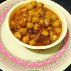 A picture of Kabuli chane chhole.