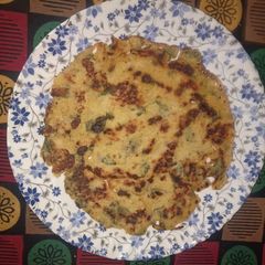 Besan ka(gram flour) chilla A picture of Besan ka(gram flour) chilla.