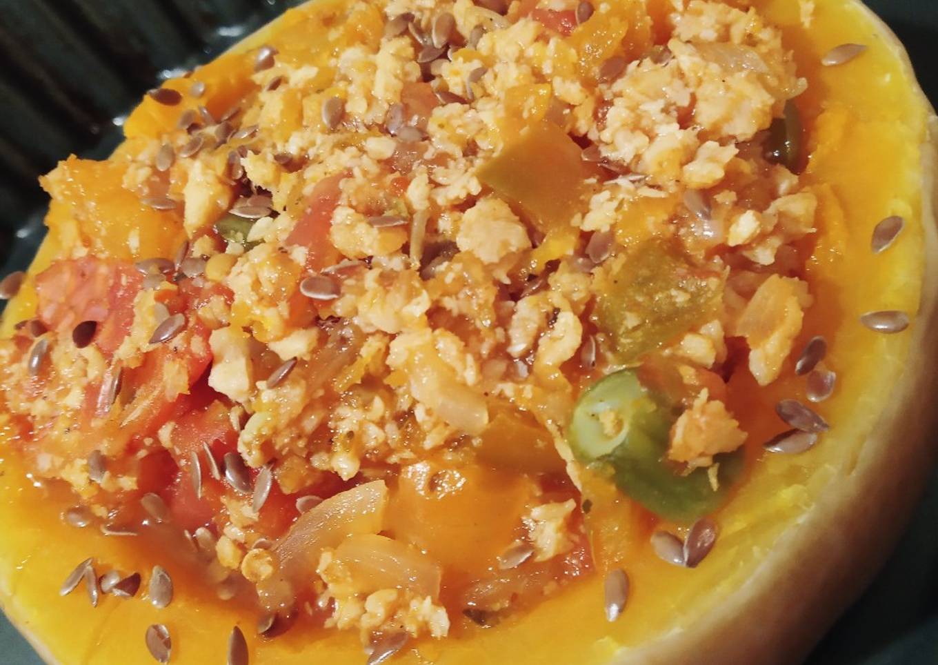 Calabaza rellena 🎃 (vegana)