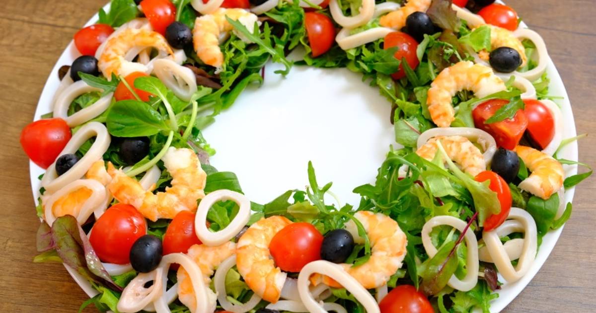 20 простых и очень вкусных салатов с кальмарами