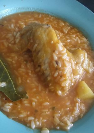 Una foto de Guiso de arroz simple