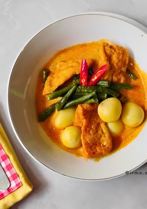 Foto resep Gulai Kacang Panjang Tahu Telur
