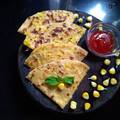 A picture of Sweetcorn paratha.