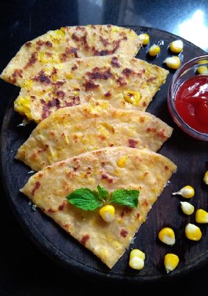 A picture of Sweetcorn paratha.