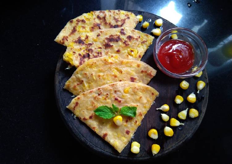 Recipe of Homemade Sweetcorn paratha