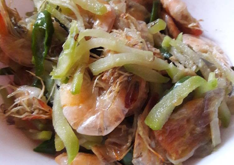 Resep Tumis Labu Udang Cabai Hijau Anti Gagal