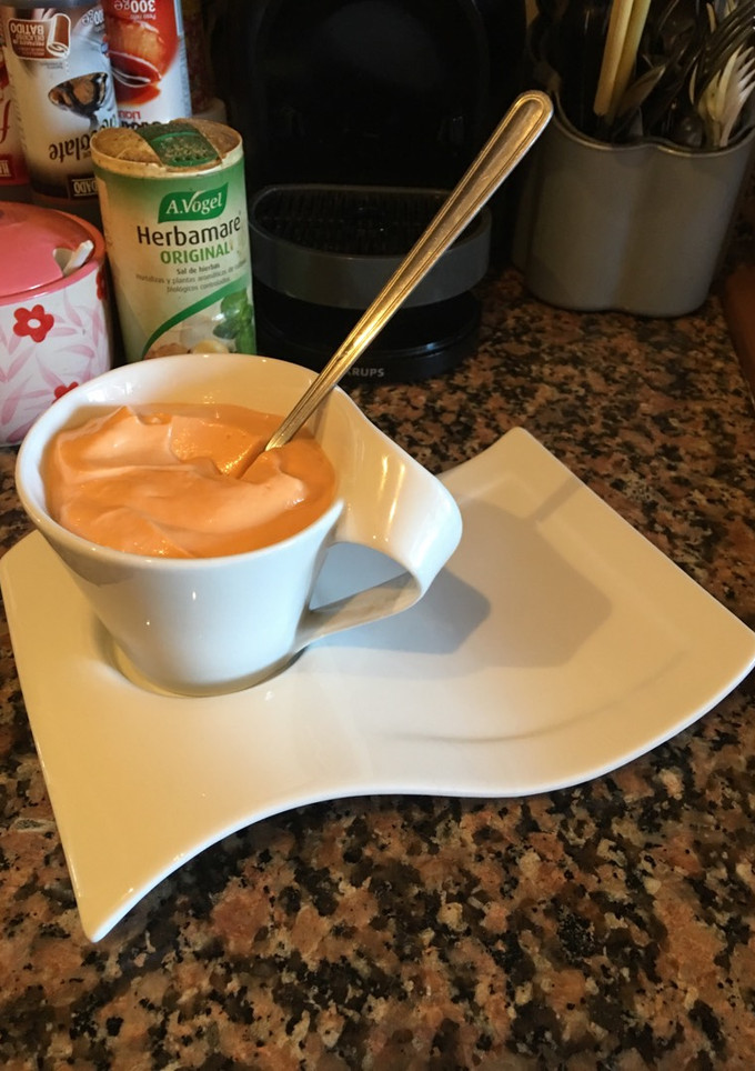 Una foto de Salsa rosa