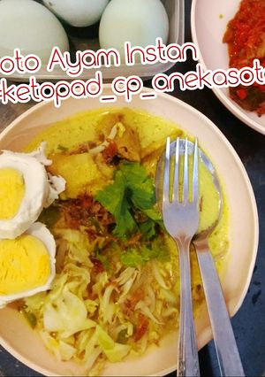 Foto resep Soto Ayam Instan#ketopad_cp_anekasoto