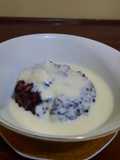 Ketan hitam lumer cream cheese
