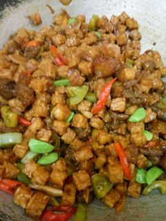 Foto resep Tumis tempe pete dan tetelan pedes
