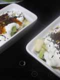 Melón con kiwi y yogurt griego