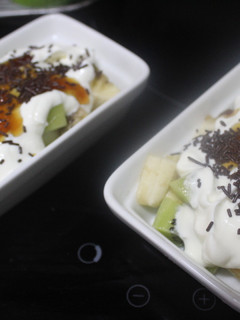 Una foto de Melón con kiwi y yogurt griego