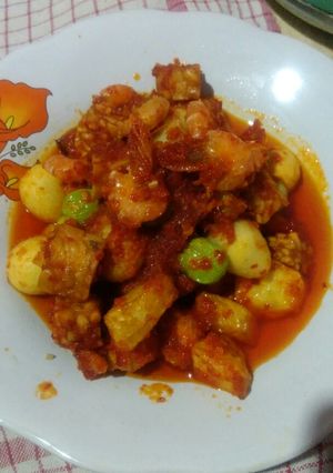 Foto resep Balado udang pete telur puyuh