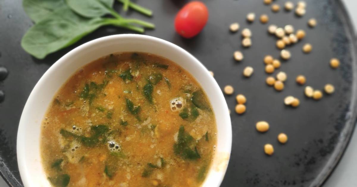 Spinach Dal Curry Recipe by Anoli Vinchhi Cookpad