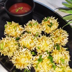A picture of 'Healthy Stuffed Rice balls'.