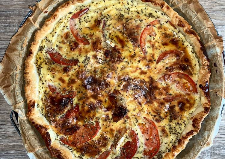 Tarte chèvre miel tomate 🍅 🐐 🍯