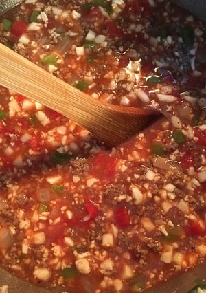 A picture of Stuffed Pepper Soup.