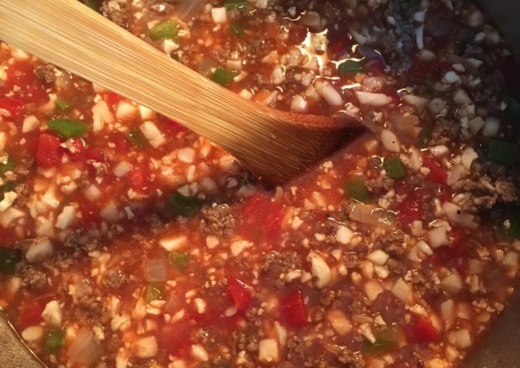 My Grandma Stuffed Pepper Soup