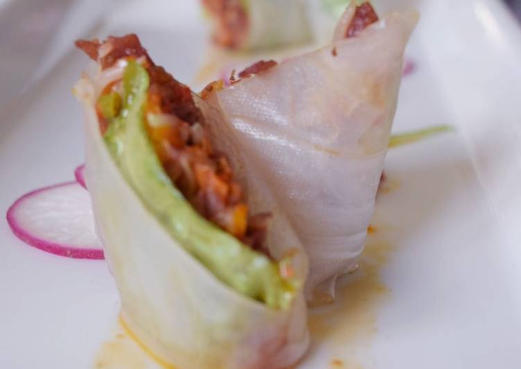 Spring Roll With Smoke Beef