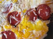 A picture of chorizo eggs