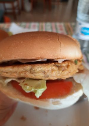 Una foto de Hamburguesa de atún