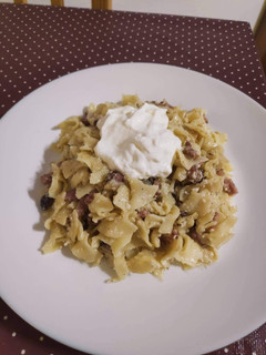 Túrós csusza recept fotója