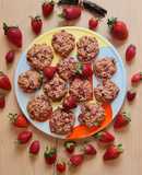Galletitas de avena y frutillas 🍓 🍓 Galletas avena y fresas 🍓