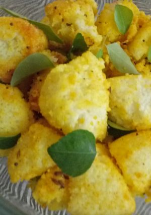 A picture of Chatpati idli.