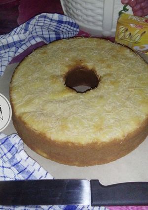 Foto resep Bolu Tape Panggang baking pan super yummy..