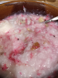 A picture of Red Alamang Congee.