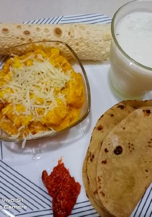 A picture of જૈન મકાઇ પનીર કેપસીકમ.