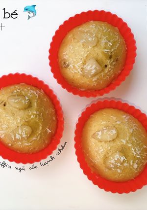 Hình của món Ăn dặm cùng 🐬: Bánh muffin ngũ cốc hạnh nhân.